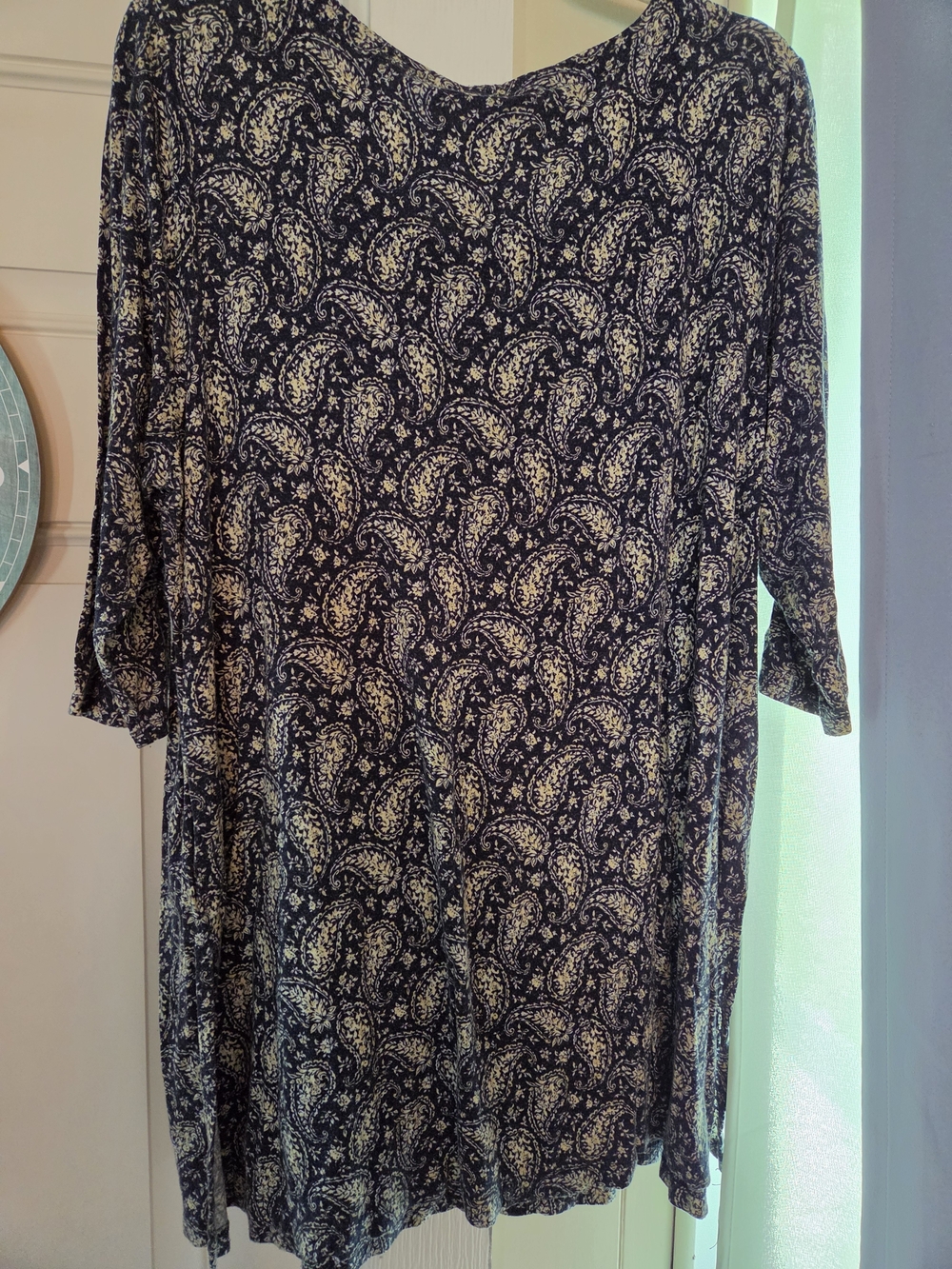 Artisan Navy and Cream Printed Scoop-Neck Tunic - Picture 9 of 9